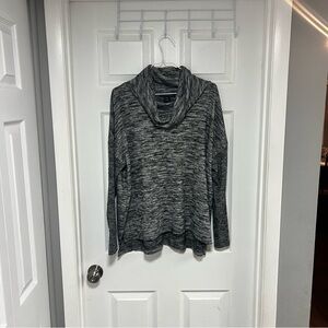 Tahari Charcoal Cowl Neck Sweater Size XL